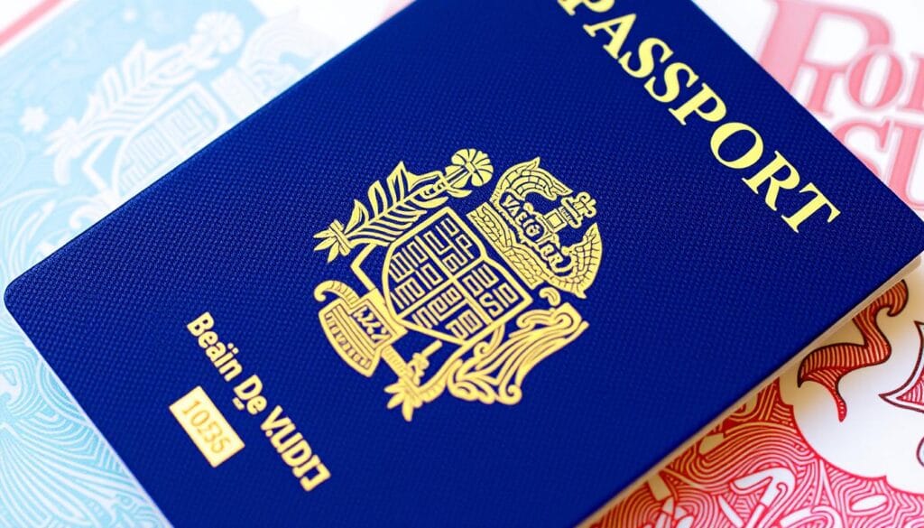 صورة من جواز السفر ساري المفعول