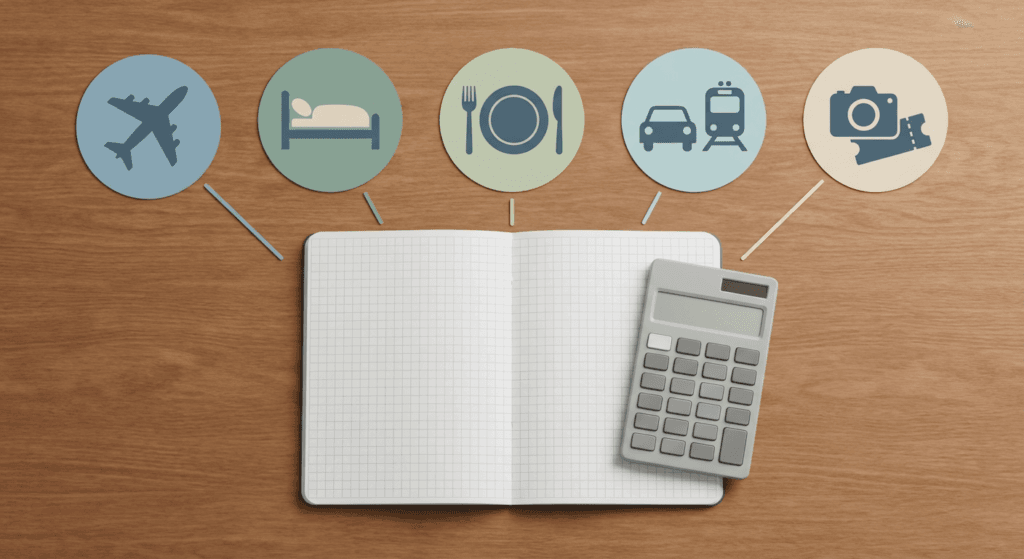 تقسيم ميزانية الرحلة