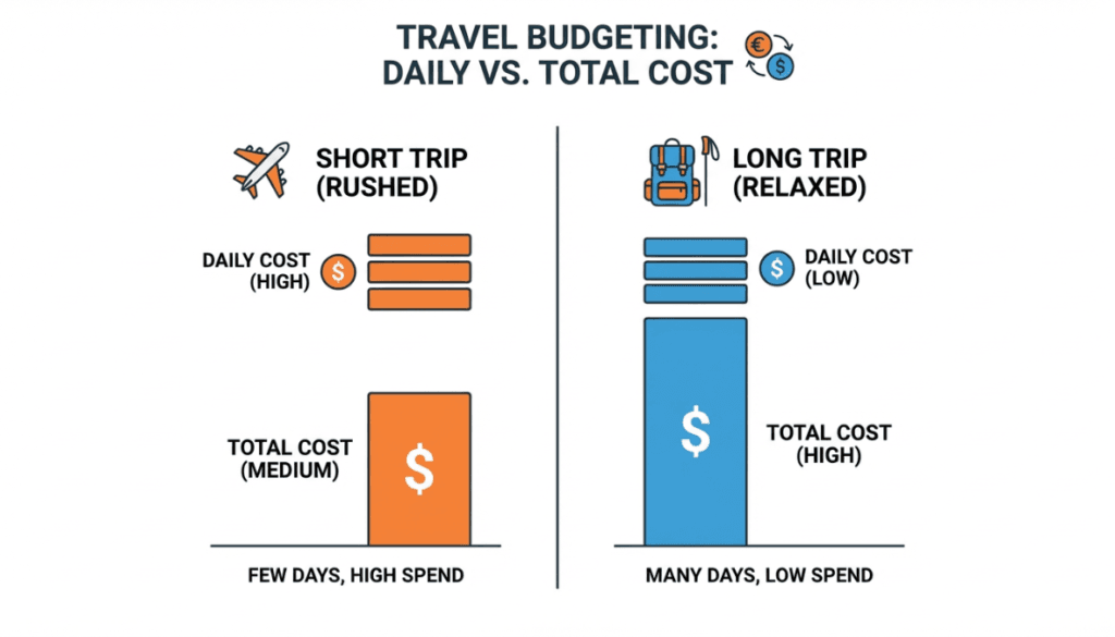 هل السفر القصير أو الطويل أوفر؟