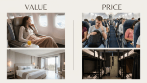 قيمة السفر مقابل السعر