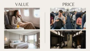 قيمة السفر مقابل السعر