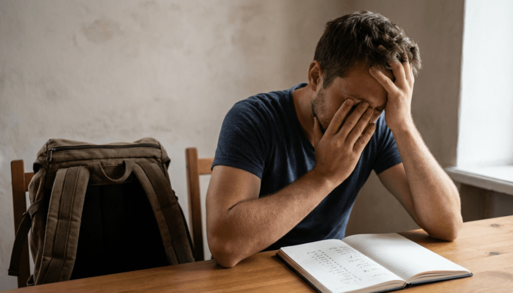 مسافر يشعر بالندم بعد اكتشاف أن الرحلة أصبحت أكثر تكلفة من المتوقع