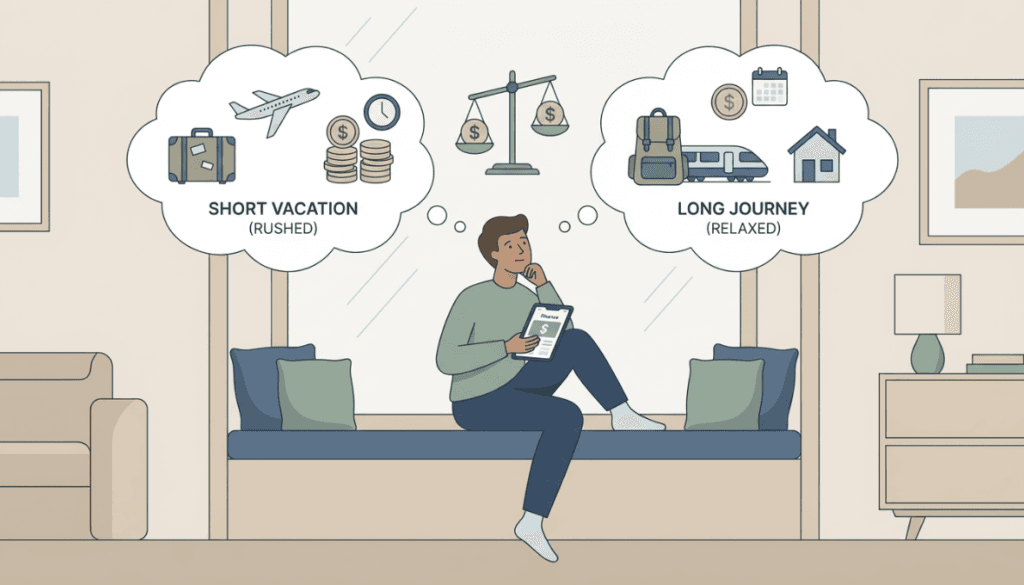 هل السفر القصير أو الطويل أوفر؟