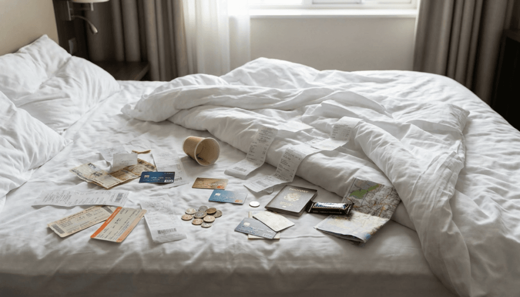 مصاريف سفر خفية مثل الإيصالات والرسوم الإضافية التي تزيد تكلفة الرحلة