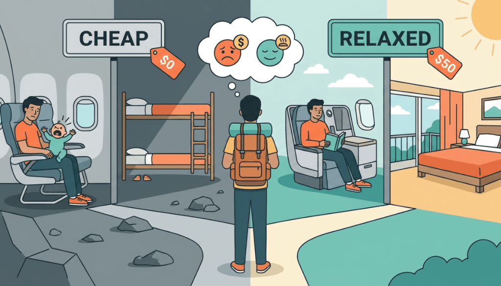 متى تدفع أكثر لتحصل على تجربة أفضل؟ 3 مقارنة بين خيار سفر رخيص وآخر يقدم تجربة أفضل